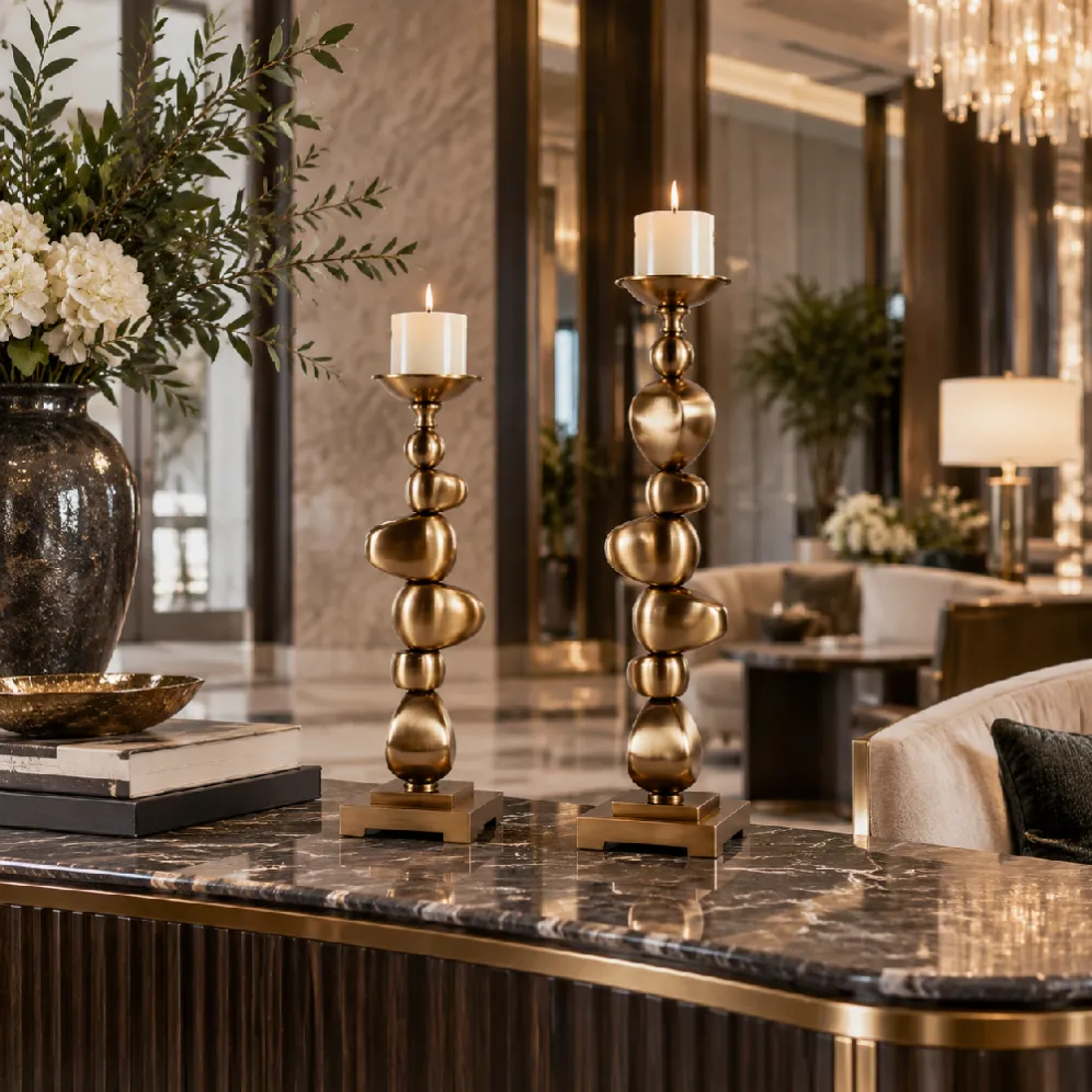 hotel lobby decorative candle holder supplier