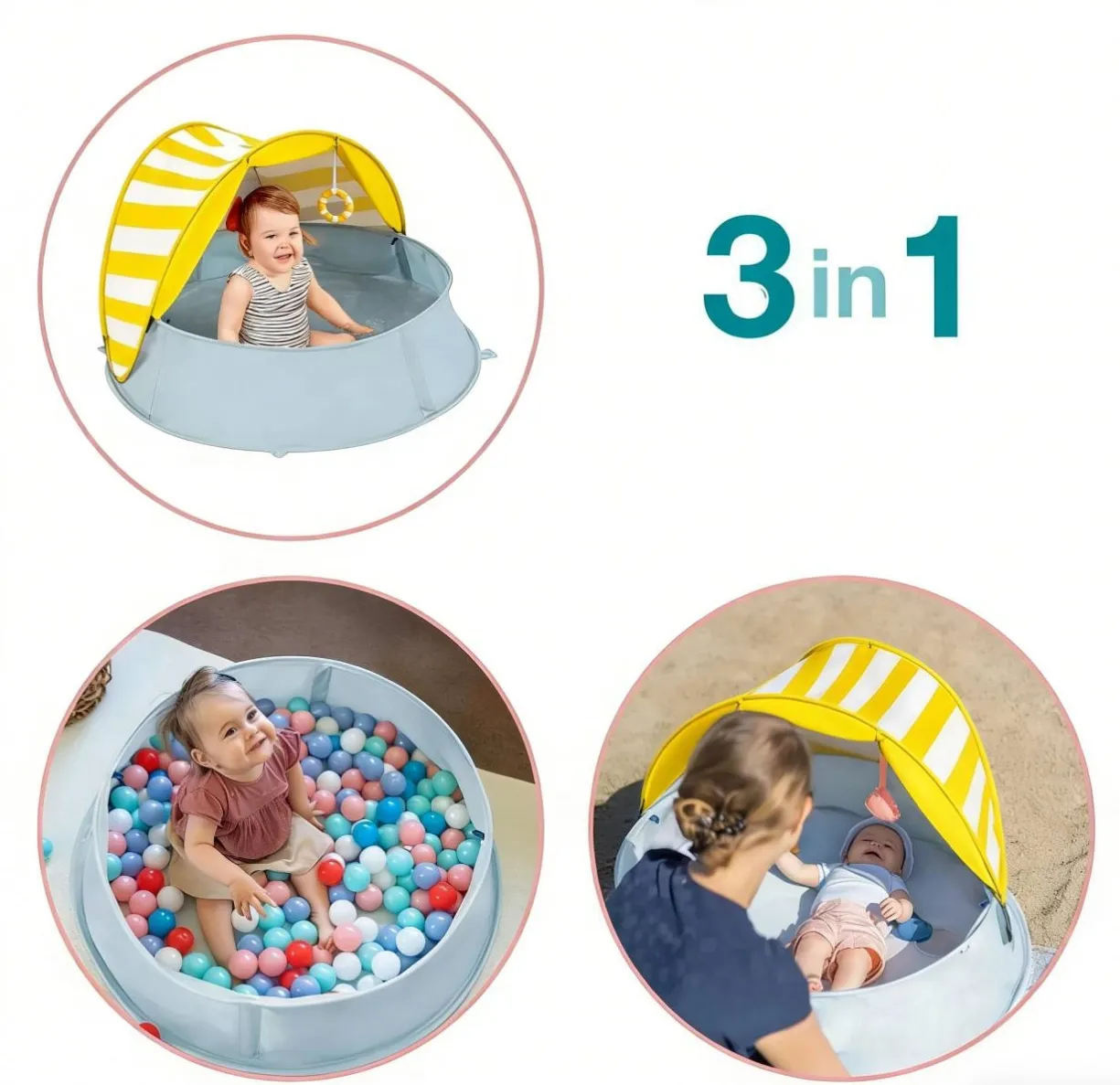 portable beach tent ball pit swimming pool for child