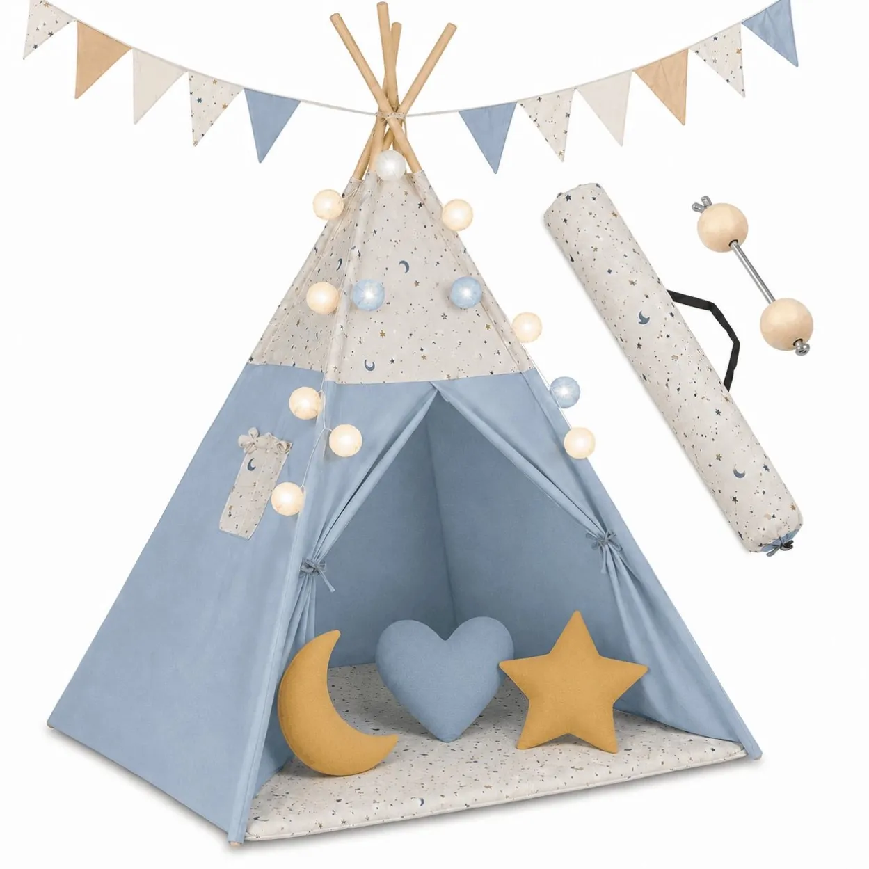 kids play teepee