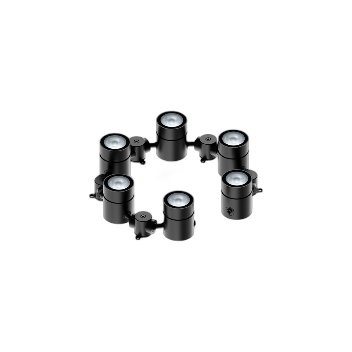 THE SYNAPSE SYSTEM: Ultra-Flexible Modular Spotlight Chain | 3D Articulated Facade Lighting - full display