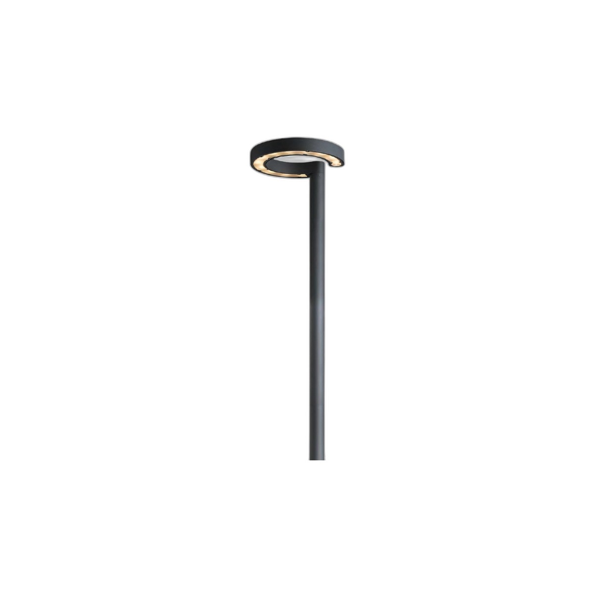 C-Luna | 2200mm Architectural Outdoor LED Post Light | OSRAM Powered - full product view on white