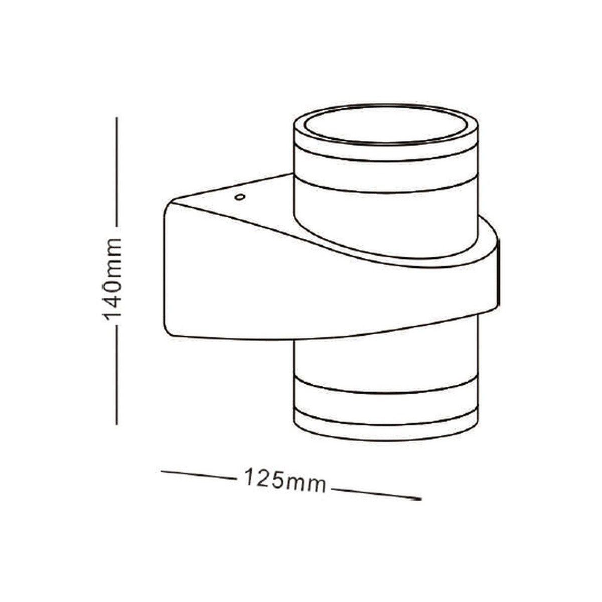NA-BD2059 - dimension drawing - NoorArch outdoor lighting