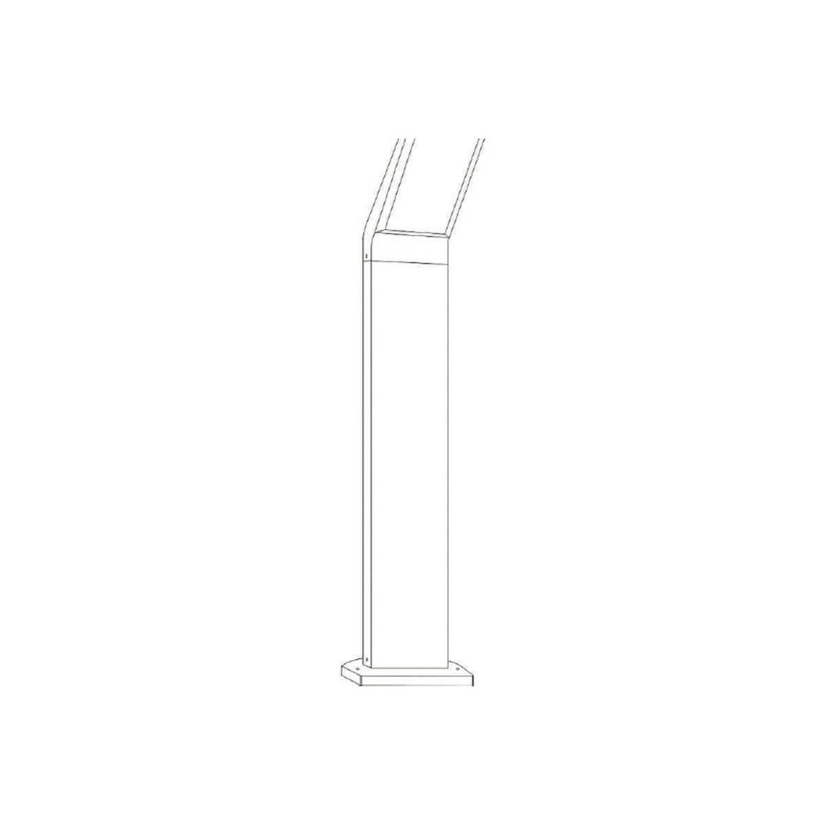NA-BD9016 - dimension drawing - NoorArch outdoor lighting