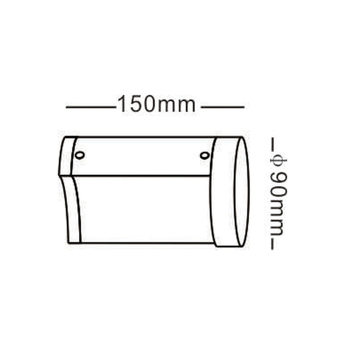 NA-BD3105 - dimension drawing - NoorArch outdoor lighting