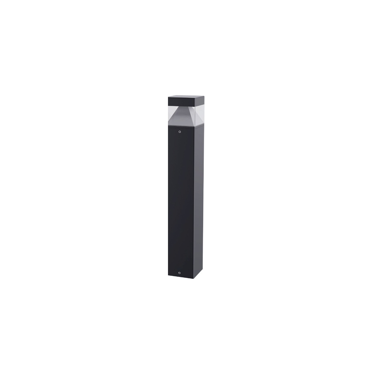 NA-BD9105 square bollard light complete view - NoorArch outdoor lighting