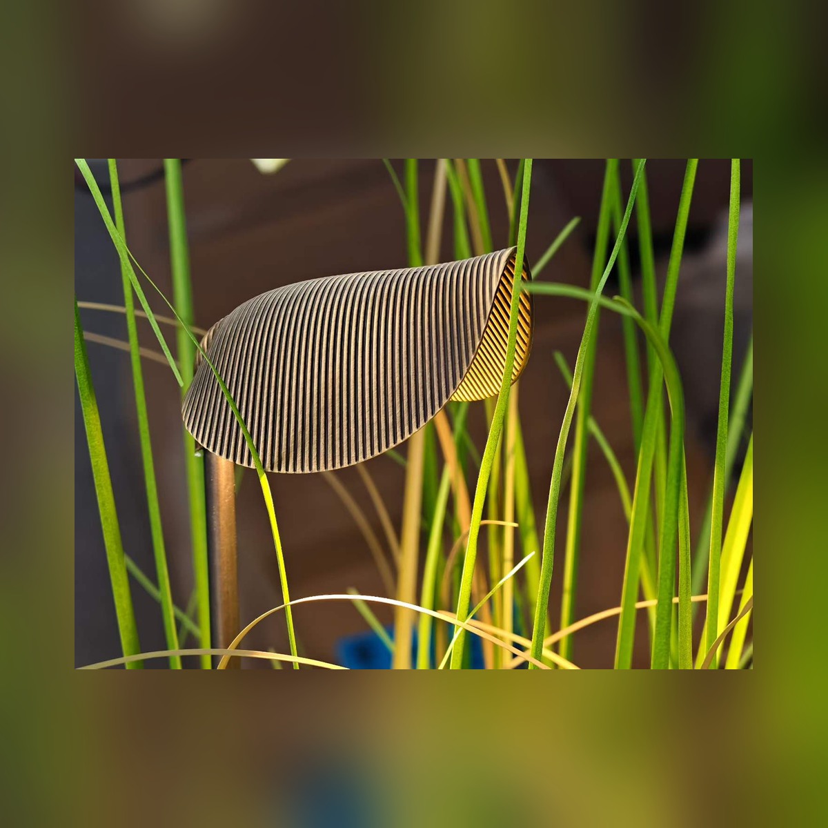 NAG-COPPER-LEAF Custom Copper Leaf Spike Light complete view - NoorArch outdoor lighting