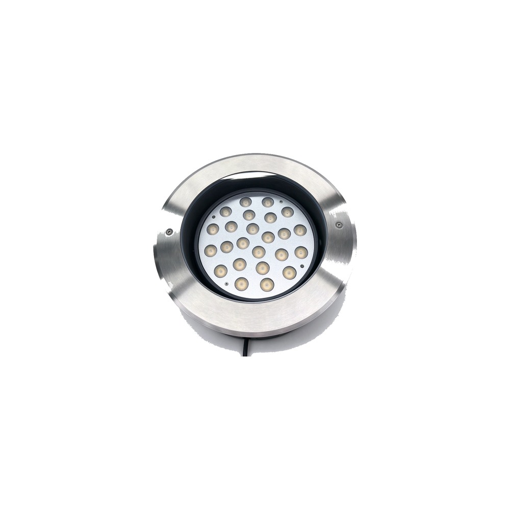 NA-UG-30W Adjustable LED Inground Light warm white CREE LED front view - NoorArch outdoor lighting