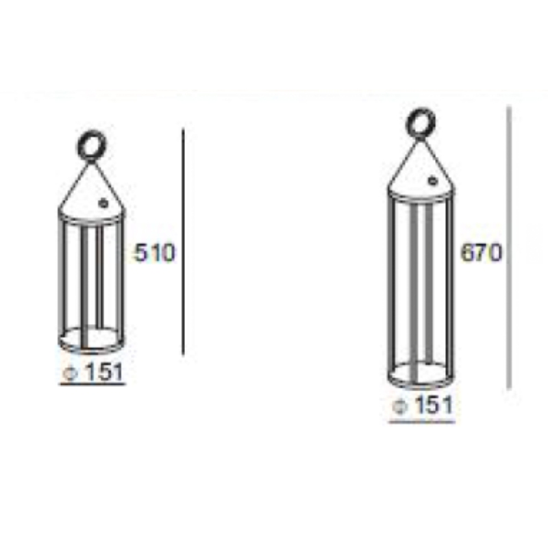 Nomad-Aura | Modern Portable Rechargeable LED Lantern | IP54 - view 1