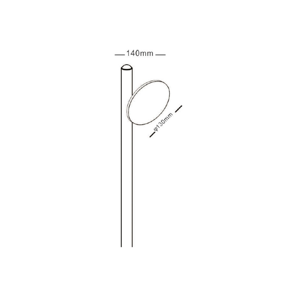NA-BD9168 - dimension drawing - NoorArch outdoor lighting