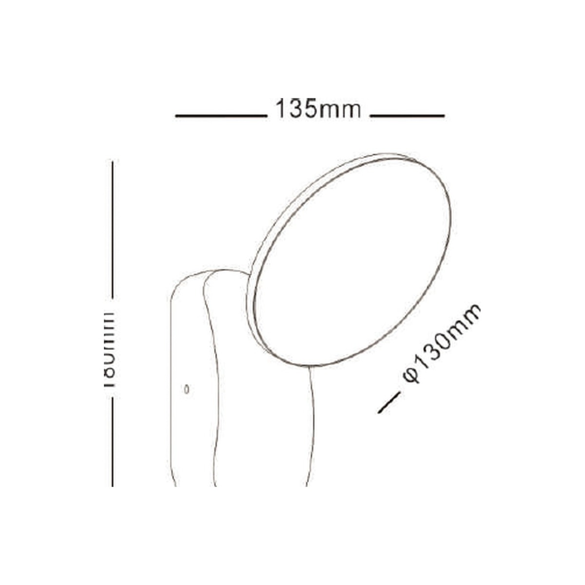 NA-BD3028 - dimension drawing - NoorArch outdoor lighting