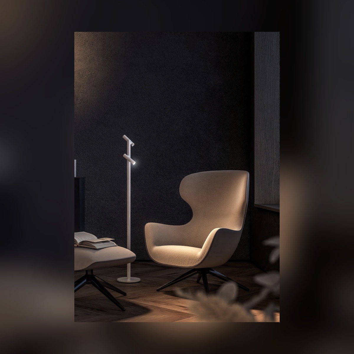 Zoom Twin Floor complete view - NoorArch outdoor lighting