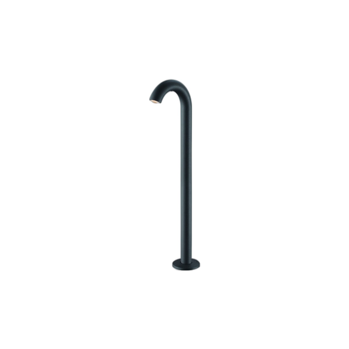 Swan-Neck | Organic Minimalist Garden Bollard | IP65 CREE LED - full product view on white