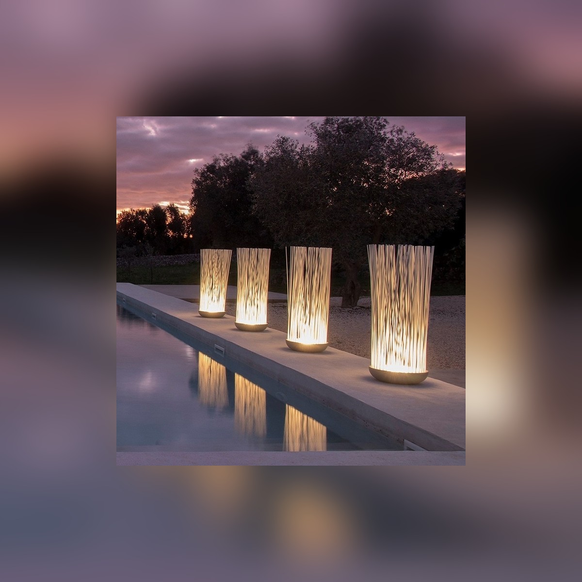 NOOR ARCH | THE NEST SERIES: Artisanal Woven Outdoor Light. Organic Warmth for Modern Spaces. - full display