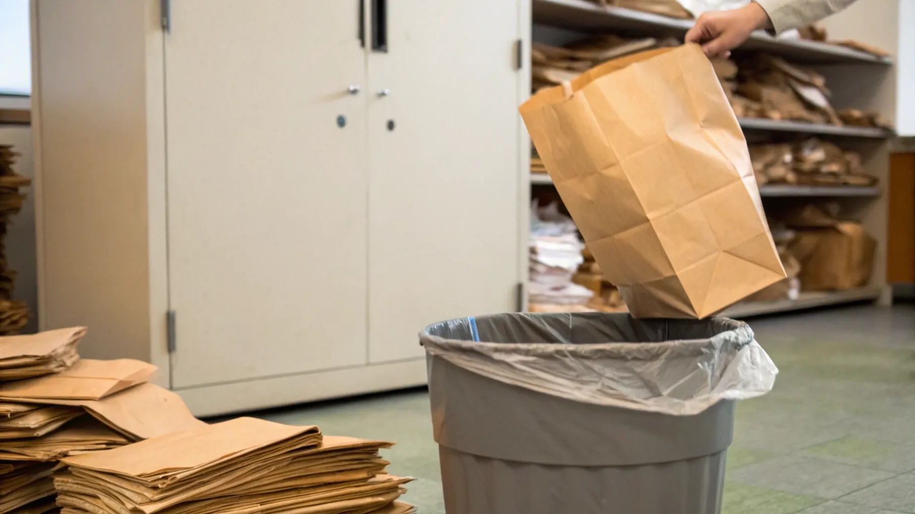 tossing-thick-kraft-paper-bags-straight-into-the-w