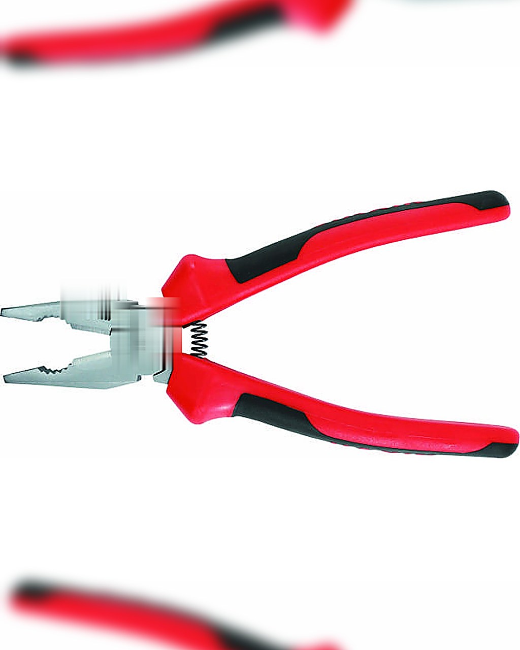 KK-101 combination plier with red and black dual-colour handles