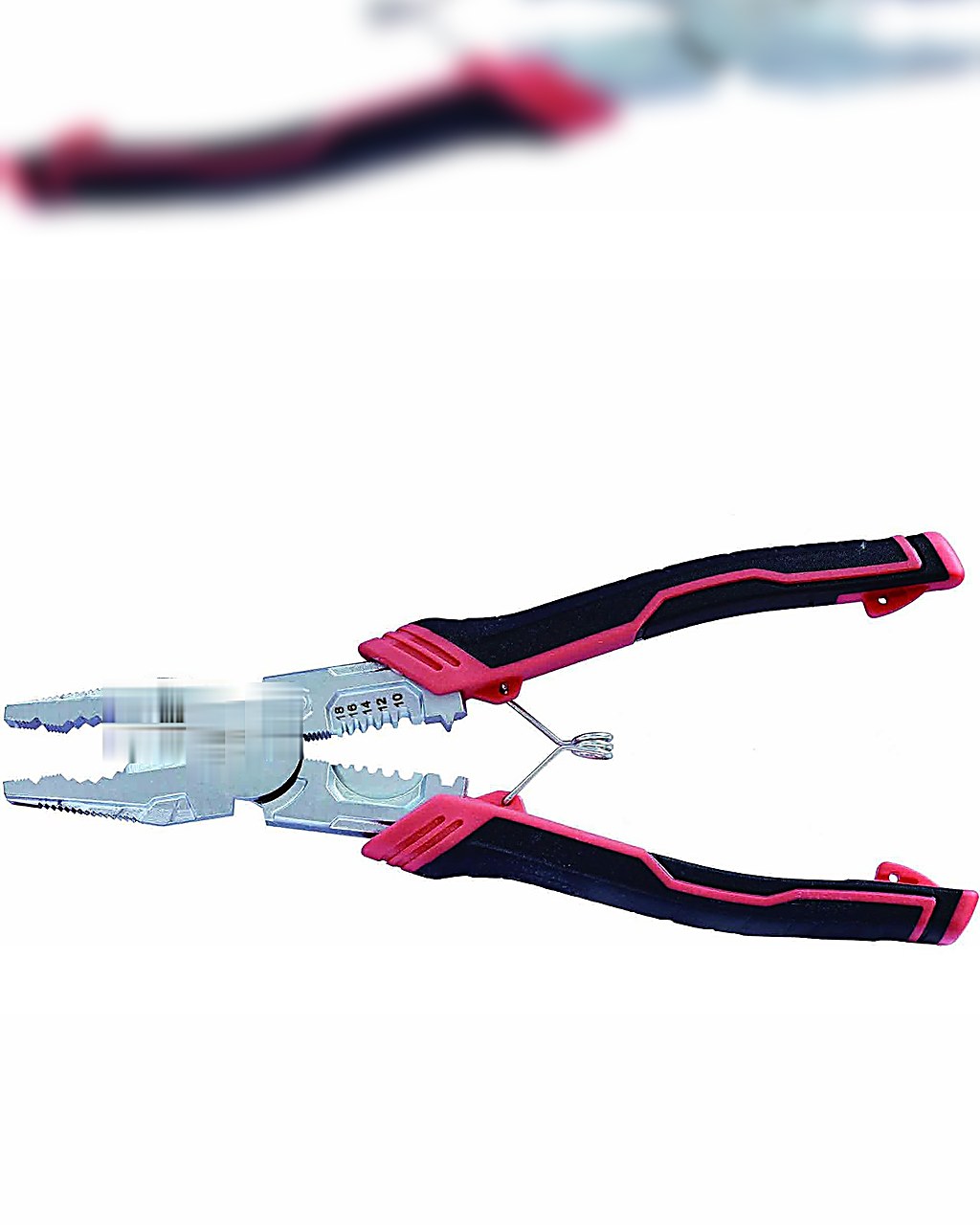 KK-121 multi-functional wire plier with spring and wire stripping hole