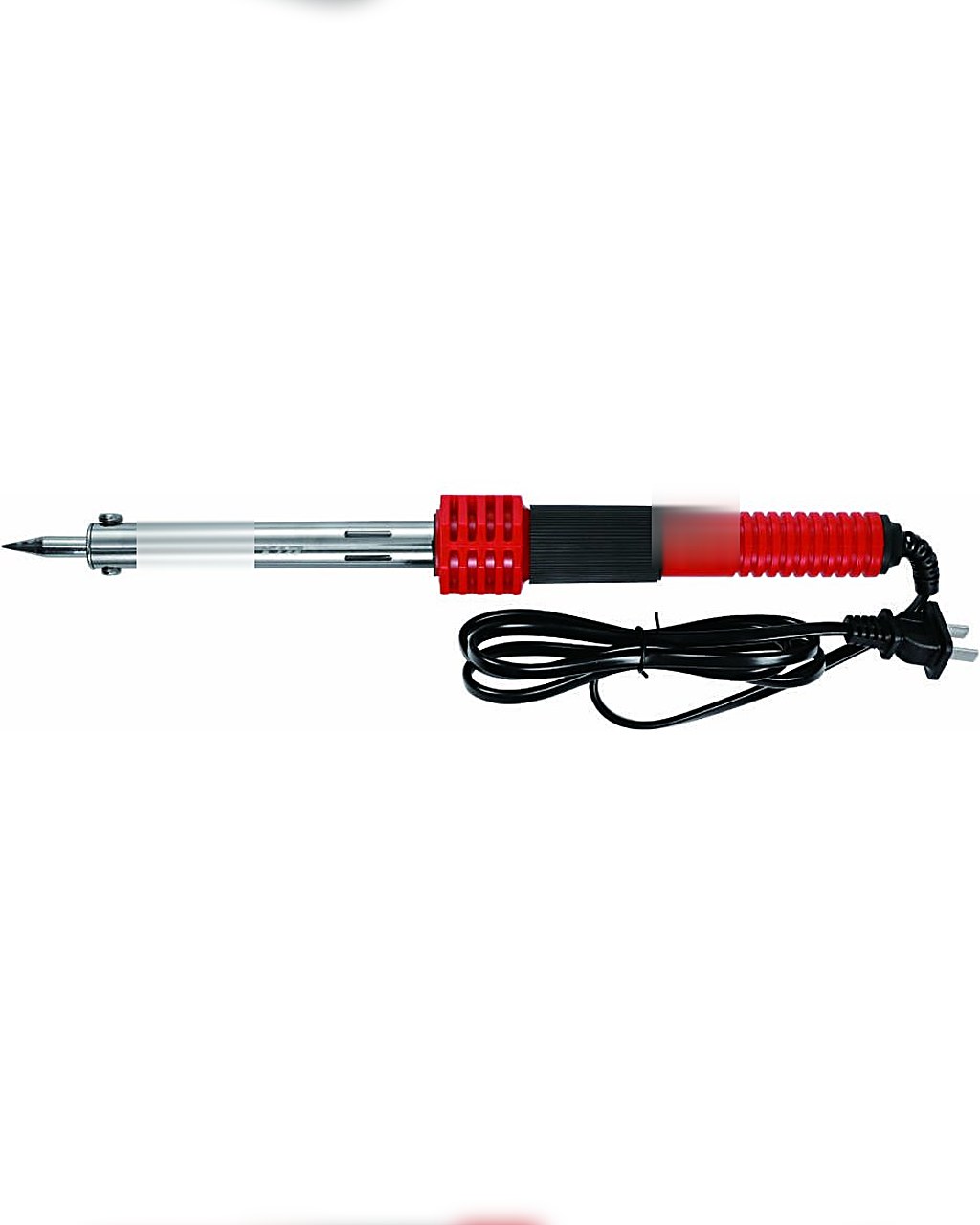 KK-661 electric soldering iron with red ribbed handle and power cord