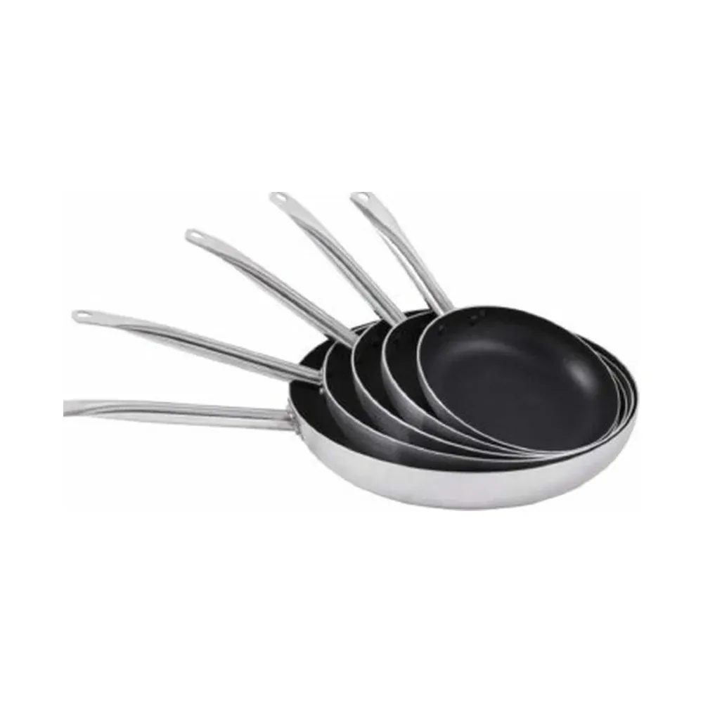 Commercial Aluminum Frying Pan with Steel Handle — YH-AFP-102