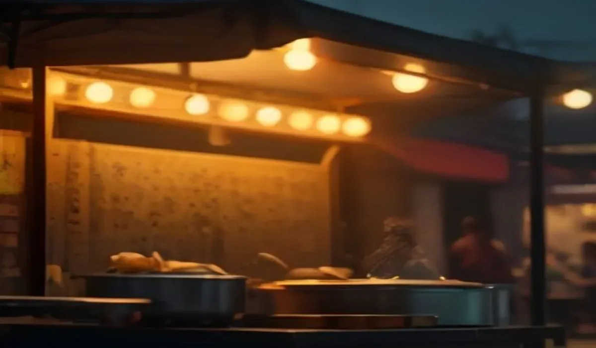 A hawker stall or food cart cooks a full menu on one burner and a worktop the size of a door. Here is a standard street-