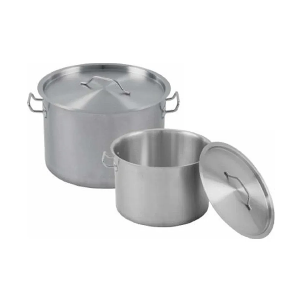 Commercial Short Stainless Steel Stock Pot with Compound Bottom — YH-SSP-102