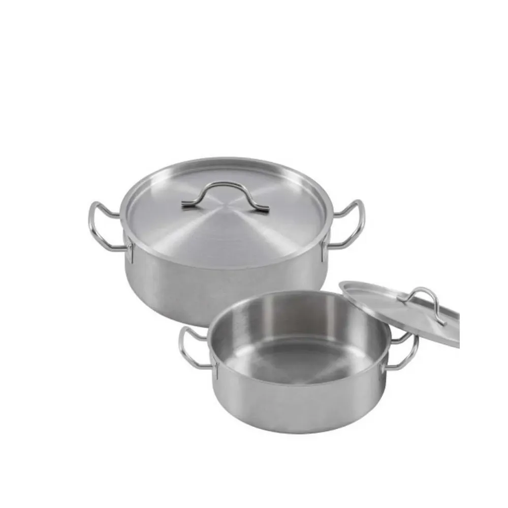 Short Stainless Steel Pot with Compound Bottom — YH-SSP-104