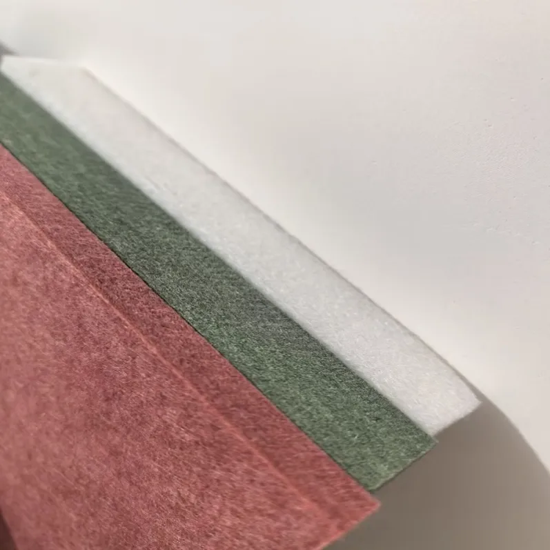 PET felt panel and acoustic foam