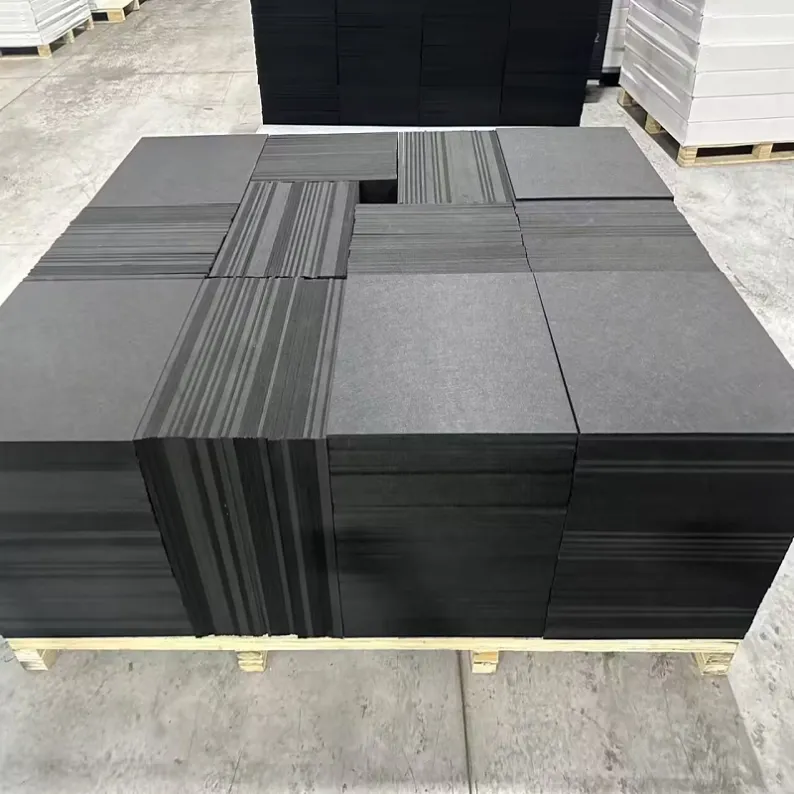 PET felt panels black backing sheets