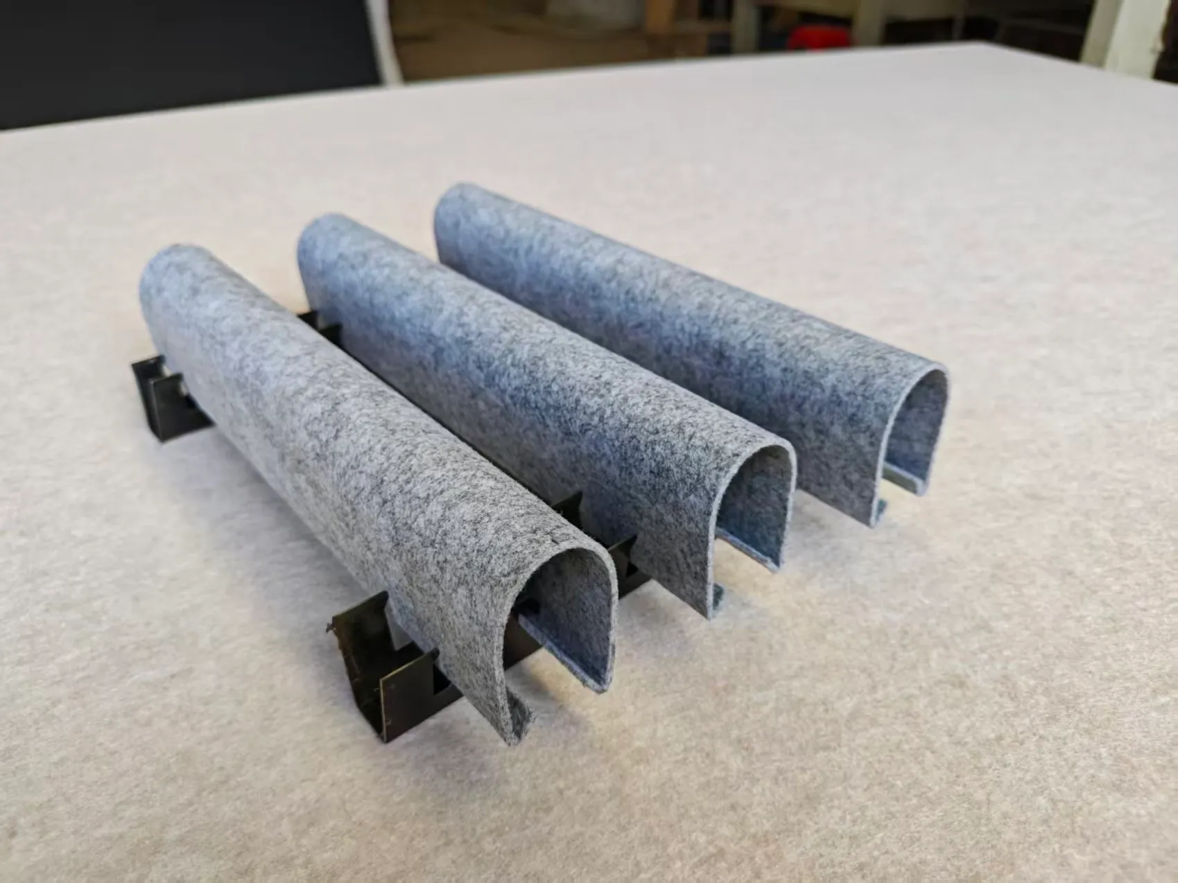 Circle felt baffle