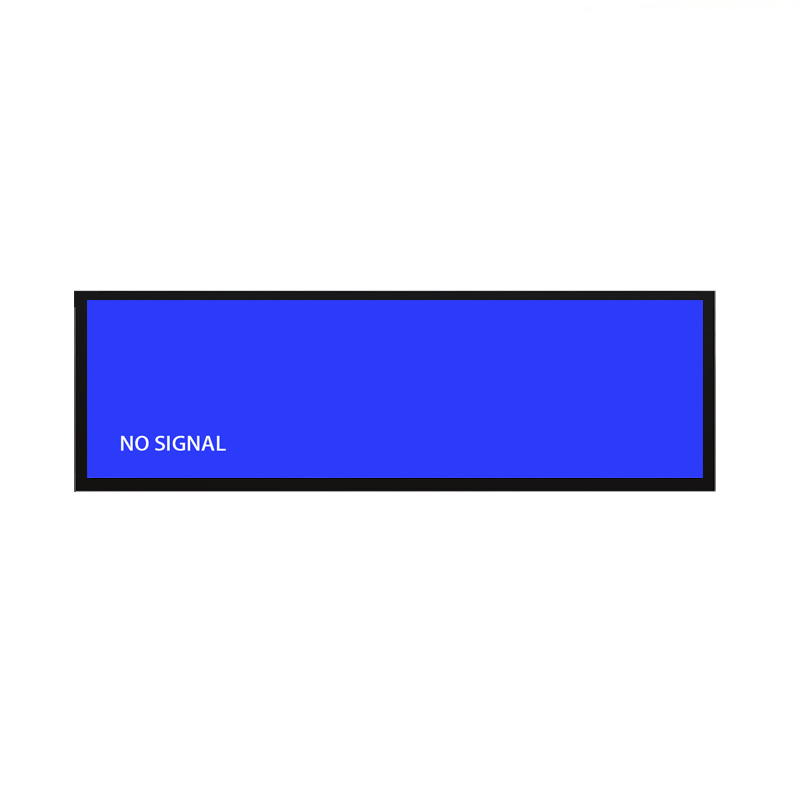 36 Inch Sheet Metal Stretched Bar LCD Monitor - Angle View 2