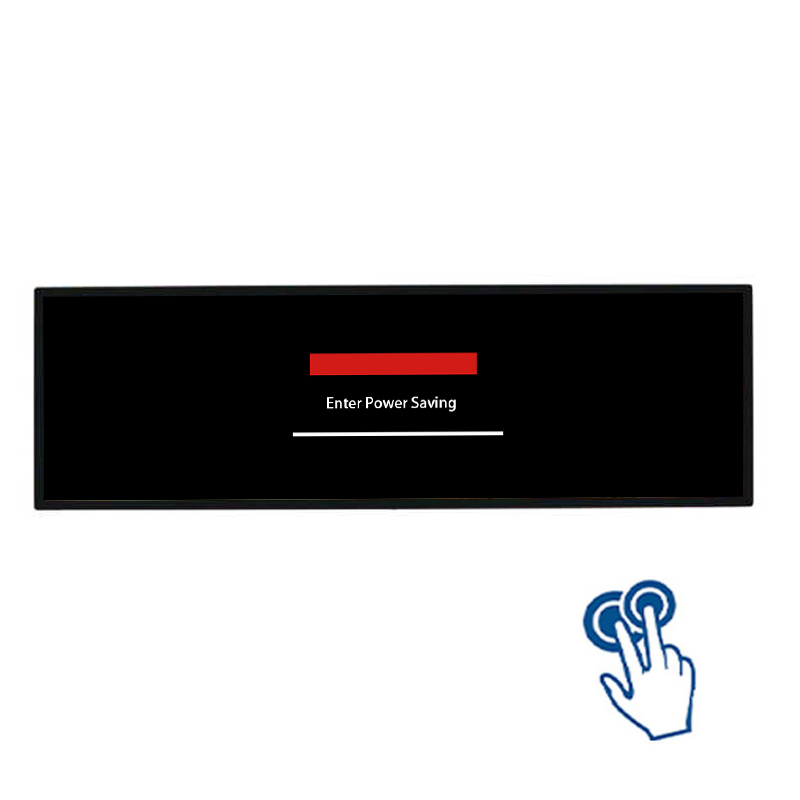 58.4 Inch Touchscreen Aluminum Profile Stretched Bar LCD Monitor - Main View