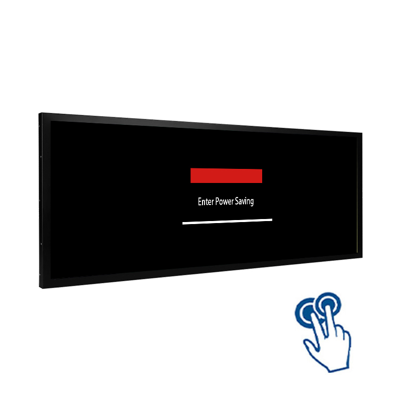 49.5 Inch Infrared Touchscreen Aluminum Profile Stretched Bar LCD Monitor - Main View