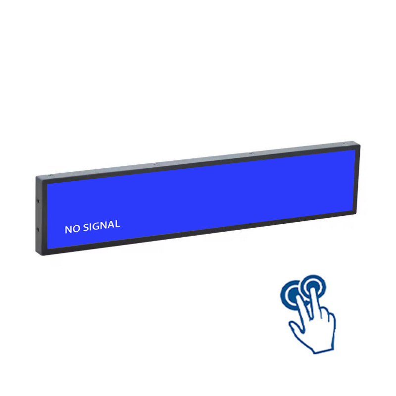 78.9 Inch Infrared Touchscreen Sheet Metal Stretched Bar LCD Monitor - Angle View 3