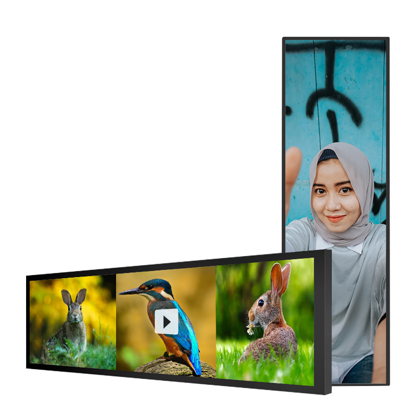36.6 Inch Sheet Metal Stretched Bar LCD Monitor - Angle View 2