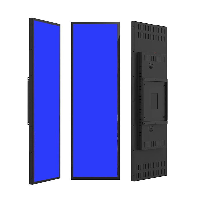 66.2 Inch Touchscreen Sheet Metal Stretched Bar LCD Monitor - Angle View 2