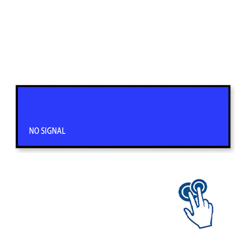 79.8 Inch Touchscreen Sheet Metal Stretched Bar LCD Monitor - Angle View 3