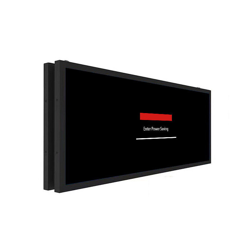48.5 Inch Double-Sided Stretched Bar LCD Monitor - Angle View 3