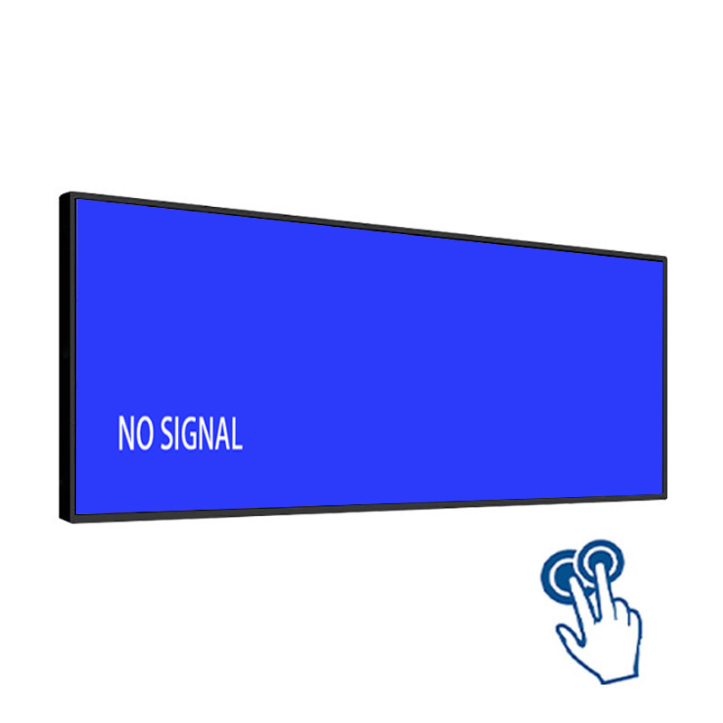 66.2 Inch Touchscreen Sheet Metal Stretched Bar LCD Monitor - Angle View 3