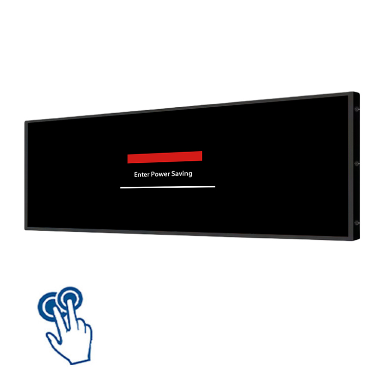 69 Inch Touchscreen Wall-Mounted High Brightness Stretched Bar LCD Monitor - Main View