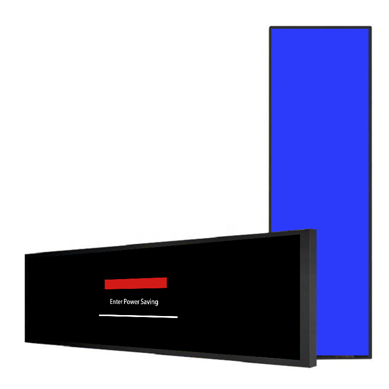 28.6 Inch Sheet Metal Stretched Bar LCD Monitor - Angle View 2