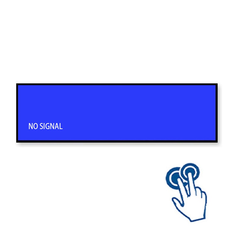 Panoramic Transit Signage: 88 Inch Large Format Stretched LCD Display - View 2