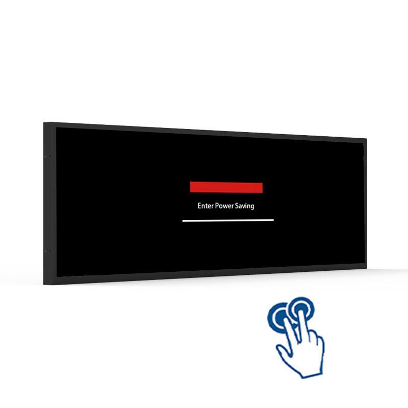 69 Inch Infrared Touchscreen Wall-Mounted Stretched Bar LCD Monitor - Main View