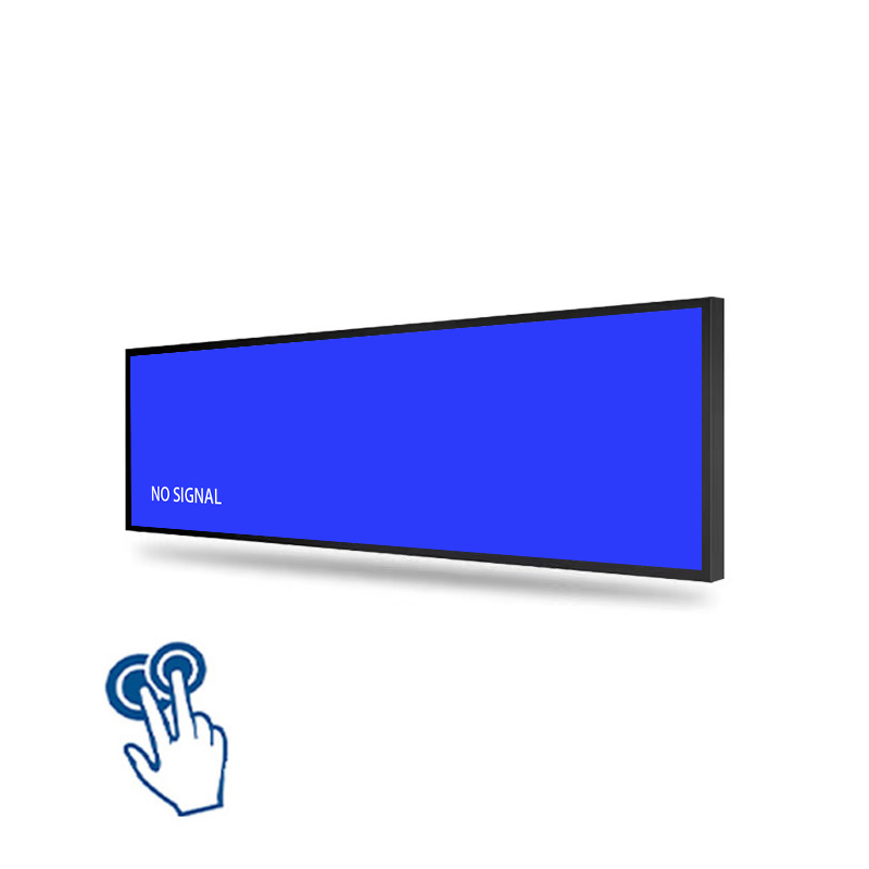 16.5 Inch Capacitive Touchscreen Sheet Metal Stretched Bar LCD Monitor - Angle View 3