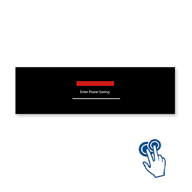 49.5 Inch Infrared Touchscreen Aluminum Profile Stretched Bar LCD Monitor - Angle View 2