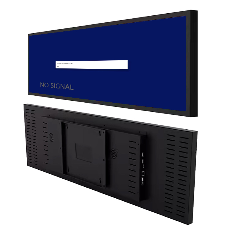 86.4 Inch Sheet Metal Stretched Bar LCD Monitor - Angle View 2