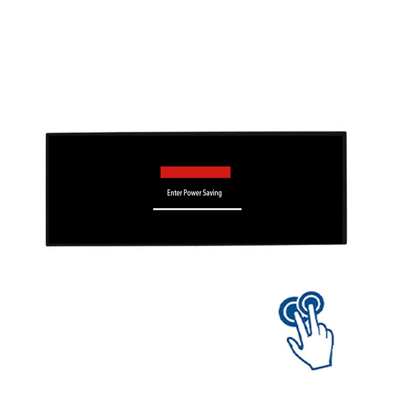 64 Inch Infrared Touchscreen Aluminum Profile Wall-Mounted Stretched Bar LCD Monitor - Main View