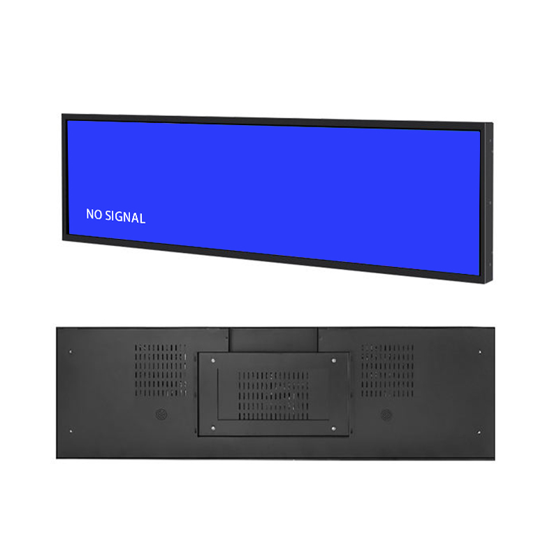 58.4 Inch Touchscreen Aluminum Profile Stretched Bar LCD Monitor - Angle View 2