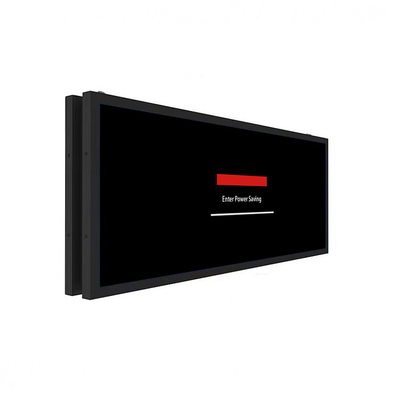 35.2 Inch Double-Sided Stretched Bar LCD Monitor - Angle View 2