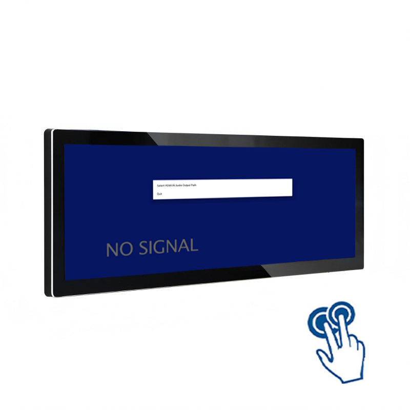 37.6 Inch Touchscreen Aluminum Profile Stretched Bar LCD Monitor - Main View