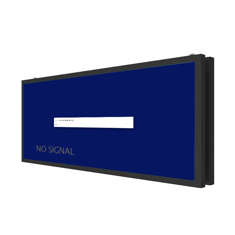 57.2 Inch Double-Sided Stretched Bar LCD Monitor - Angle View 2