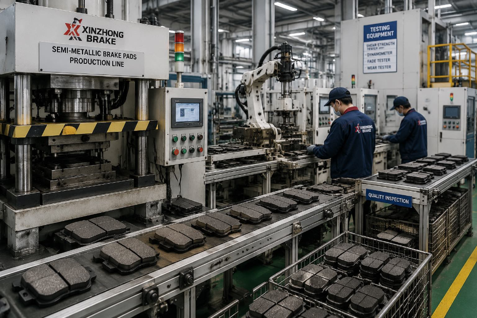 semi-metallic-brake-pads-manufacturing-factory
